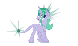 Size: 3170x1892 | Tagged: safe, artist:michellminor, oc, oc only, oc:icy heart, pony, unicorn, horn, simple background, solo, thorn, transparent background, unicorn oc