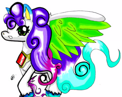 Size: 2599x2081 | Tagged: safe, artist:crystaltheechidna, oc, oc only, oc:bell, pegasus, pony, high res, pegasus oc, simple background, solo, white background, wings