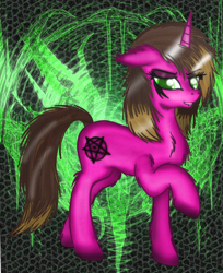 Size: 528x647 | Tagged: safe, artist:stepzzi, oc, oc only, oc:stepz, pony, unicorn, floppy ears, horn, solo, unicorn oc