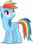 Size: 4155x5507 | Tagged: safe, artist:starcollider, derpibooru exclusive, rainbow dash, pegasus, pony, g4, my little pony: friendship is magic, rainbow falls, .svg available, derp, female, mare, rainbow derp, show accurate, simple background, solo, svg, transparent background, vector