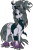 Size: 650x997 | Tagged: safe, artist:theheroofharmony, tree of harmony, oc, oc only, oc:harmony (heilos), pony, black vine, clothes, corrupted, costume, nightmare night costume, possessed, simple background, solo, thorn, transparent background, what if