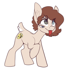 Size: 2660x2804 | Tagged: safe, artist:helemaranth, oc, oc only, earth pony, pony, :p, earth pony oc, four eyes, high res, multiple eyes, raised hoof, simple background, smiling, solo, tongue out, transparent background