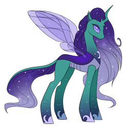 Size: 1920x1914 | Tagged: safe, artist:kxttponies, oc, oc only, changepony, pony, female, offspring, parent:pharynx, parent:princess luna, parents:lunarynx, simple background, solo, transparent background