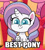 Size: 537x591 | Tagged: safe, edit, edited screencap, screencap, potion nova, pony, unicorn, g4, g4.5, my little pony: pony life, the great collide, best pony, caption, cropped, cute, female, image macro, novabetes, sitting, text