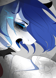 Size: 1280x1770 | Tagged: safe, artist:zloitoaster, oc, oc only, earth pony, pony, bust, earth pony oc, open mouth, solo
