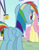 Size: 518x658 | Tagged: safe, screencap, fluttershy, rainbow dash, pegasus, pony, g4, my little pony: friendship is magic, the ending of the end, butt, cropped, female, plot, rainbutt dash