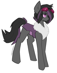 Size: 1314x1668 | Tagged: safe, artist:earthpone, oc, oc only, oc:mimicry, original species, female, purple changeling, simple background, solo, transparent background