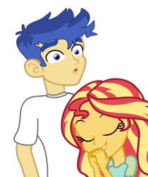 Size: 1880x2240 | Tagged: safe, artist:gmaplay, flash sentry, sunset shimmer, equestria girls, g4, female, male, ship:flashimmer, shipping, simple background, straight, transparent background