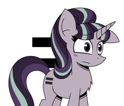 Size: 2048x1756 | Tagged: safe, artist:askbasicallybasics, starlight glimmer, pony, unicorn, g4, the cutie map, egalitarianism, equal cutie mark, female, s5 starlight, simple background, solo, white background