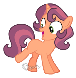Size: 825x853 | Tagged: safe, artist:strawberry-spritz, oc, oc only, pony, unicorn, colt, male, offspring, parent:sweetie belle, parent:tender taps, parents:sweetietaps, simple background, solo, transparent background, watermark