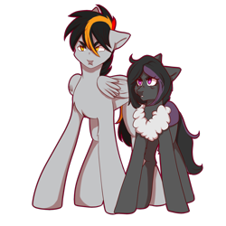 Size: 2000x2000 | Tagged: artist needed, safe, oc, oc:mimicry, oc:primaryforce, original species, pony, high res, purple changeling
