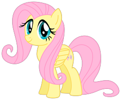Size: 6000x4970 | Tagged: safe, artist:forestshy, fluttershy, pegasus, pony, a bird in the hoof, g4, cute, female, looking at you, shyabetes, simple background, smiling, solo, transparent background, vector