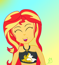 Size: 2700x3000 | Tagged: safe, sunset shimmer, equestria girls, equestria girls specials, g4, my little pony equestria girls: better together, my little pony equestria girls: forgotten friendship, clothes, female, high res, sleeveless, smiling, smiling at you, solo, swimsuit