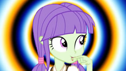 Size: 1463x828 | Tagged: safe, edit, starlight, equestria girls, g4, babbling, background human, female, flapping lips, hypnotic background, silly, solo