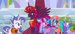 Size: 2340x1080 | Tagged: safe, artist:徐詩珮, tempest shadow, oc, oc:aurora (tempest's mother), oc:bubble sparkle, oc:nova sparkle, oc:velvet berrytwist, alicorn, pony, bubbleverse, series:sprglitemplight diary, series:sprglitemplight life jacket days, series:springshadowdrops diary, series:springshadowdrops life jacket days, g4, alicornified, alternate universe, base used, clothes, female, grandmother and grandchild, grandmother and granddaughter, lifeguard, magical lesbian spawn, magical threesome spawn, marshall (paw patrol), mother and child, mother and daughter, multiple parents, next generation, offspring, older, older tempest shadow, parent:glitter drops, parent:spring rain, parent:tempest shadow, parent:twilight sparkle, parents:glittershadow, parents:sprglitemplight, parents:springdrops, parents:springshadow, parents:springshadowdrops, paw patrol, race swap, siblings, sisters, tempesticorn, tracker (paw patrol)