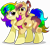 Size: 9500x8500 | Tagged: safe, artist:rainbowtashie, oc, oc:rainbow tashie, oc:sparkling apples, earth pony, pony, unicorn, bow, butt, commissioner:bigonionbean, cutie mark, extra thicc, female, filly, flank, fusion, fusion:apple bloom, fusion:dinky hooves, mare, plot, simple background, transparent background, writer:bigonionbean