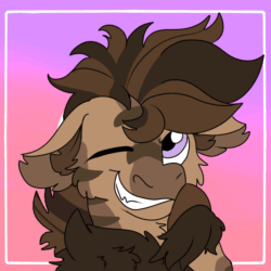 Size: 900x900 | Tagged: safe, artist:euspuche, part of a set, oc, oc only, original species, pony, animated, bouncing, bust, floppy ears, gif, portrait, simple background, smiling, solo, tweening