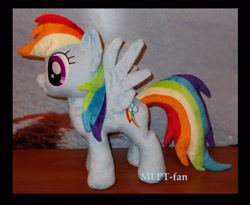 Size: 3320x2720 | Tagged: safe, artist:calusariac, rainbow dash, pony, g4, high res, irl, photo, plushie, solo