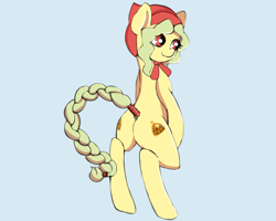 Size: 1500x1200 | Tagged: safe, artist:plaguemare, oc, oc only, oc:magyar, pony, bipedal, bonnet, braid, drawthread, hungary, nation ponies, ponified, requested art, solo