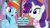 Size: 1280x720 | Tagged: safe, edit, edited screencap, editor:korora, screencap, rainbow dash, rarity, pegasus, pony, unicorn, g4, my little pony: friendship is magic, the end in friend, cute, dashabetes, necktie, raribetes, school of friendship, speech, speech bubble, talking, truth