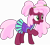 Size: 7041x6287 | Tagged: safe, artist:shootingstarsentry, oc, oc only, oc:rose charm, earth pony, pony, absurd resolution, cheerleader outfit, clothes, female, mare, offspring, parent:chancellor neighsay, parent:cheerilee, simple background, solo, transparent background, vector