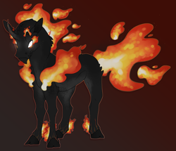 Size: 2323x2000 | Tagged: safe, artist:seffiron, oc, oc only, oc:ember (seffiron), pony, high res, offspring, parent:daybreaker, parent:pony of shadows, solo