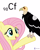 Size: 4000x5000 | Tagged: safe, artist:parclytaxel, fluttershy, bird, california condor, condor, pegasus, pony, vulture, series:joycall6's periodic table, g4, .svg available, absurd resolution, ambiguous gender, californium, chemistry, duo, female, mare, perching, periodic table, pun, simple background, smiling, vector, visual pun, white background