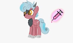 Size: 1280x756 | Tagged: safe, artist:thefoxlover16, oc, oc only, pony, interspecies offspring, offspring, parent:cozy glow, parent:lord tirek, parents:cozirek, solo