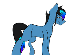 Size: 1251x928 | Tagged: safe, artist:toptian, oc, oc only, earth pony, pony, earth pony oc, eyes closed, male, simple background, smiling, solo, stallion, white background