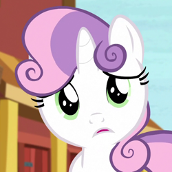 Size: 630x630 | Tagged: safe, screencap, sweetie belle, pony, unicorn, appleoosa's most wanted, g4, season 5, cropped, cute, diasweetes, female, filly, solo