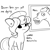 Size: 3000x3000 | Tagged: safe, artist:tjpones, oc, oc only, oc:brownie bun, earth pony, pony, black and white, brownie bun is not amused, female, grayscale, high res, hoers, lineart, mare, monochrome, sarcasm, simple background, solo, unamused, white background