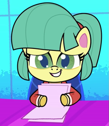 Size: 509x593 | Tagged: safe, screencap, karen (g4.5), pony, g4, g4.5, my little pony: pony life, the rarity report, cropped, female, solo