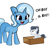 Size: 2250x2184 | Tagged: safe, artist:tjpones edits, edit, rumble, trixie, pegasus, pony, unicorn, g4, box, colt, female, high res, male, mare, missing cutie mark, oh boy, pony in a box, pun, simple background, straight, stranger danger, this will end in jail time, trixie's pills, visual pun, white background