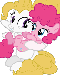 Size: 2016x2544 | Tagged: safe, artist:xcloudystars, pinkie pie, surprise, pony, g4, female, filly, filly pinkie pie, high res, simple background, transparent background, younger