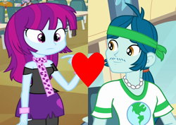 Size: 1368x968 | Tagged: safe, edit, edited screencap, screencap, captain planet, mystery mint, equestria girls, g4, my little pony equestria girls, cropped, female, heart, male, planetmint, shipping, shipping domino, straight