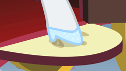 Size: 1280x720 | Tagged: safe, screencap, rarity, pony, g4, the best night ever, glass slipper (footwear), high heels, hoof only, hooves, legs, pictures of legs, shoes, solo, sparkles