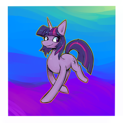 Size: 3000x3000 | Tagged: safe, artist:senx, twilight sparkle, pony, unicorn, g4, abstract background, female, high res, solo, unicorn twilight