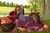 Size: 3000x2000 | Tagged: safe, artist:magicbalance, oc, oc only, oc:anja snow, oc:red flux, changeling, moth, mothling, original species, pegasus, pony, basket, fruit, high res, male, pegasus oc, picnic, picnic basket, picnic blanket, red changeling, tree, wings