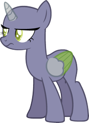Size: 975x1355 | Tagged: safe, artist:pegasski, oc, oc only, alicorn, pony, g4, the maud couple, alicorn oc, bald, base, eyelashes, female, frown, grumpy, horn, mare, simple background, solo, transparent background, two toned wings, wings