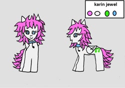 Size: 982x692 | Tagged: safe, artist:ask-luciavampire, oc, oc:karin jewel, pegasus, pony, ask ponys gamer club