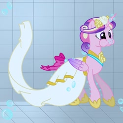 Size: 1024x1024 | Tagged: safe, artist:bladedragoon7575, princess cadance, alicorn, pony, g4, bubble, clothes, dress, female, holding breath, hoof shoes, mare, puffy cheeks, solo, swimming pool, underwater, wedding dress