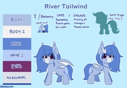 Size: 1200x833 | Tagged: safe, artist:cottonsweets, oc, oc:river tailwind, bat pony, pony, bat pony oc, bat wings, female, filly, hairclip, jewelry, pendant, reference sheet, wings