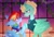 Size: 1280x880 | Tagged: safe, artist:starchan56, rainbow dash, zephyr breeze, pegasus, pony, g4, blushing, clothes, dancing, dress, ear fluff, ear piercing, earring, female, flower, gala dress, jewelry, male, mare, piercing, rose, ship:zephdash, shipping, stallion, straight, suit, tsunderainbow, tsundere