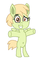 Size: 213x310 | Tagged: safe, artist:drypony198, oc, oc only, oc:elena, pony, belly button, bipedal, cream heart's sister, cute, female, filly, simple background, solo, transparent background, wings