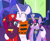 Size: 1320x1080 | Tagged: safe, artist:徐詩珮, fizzlepop berrytwist, tempest shadow, twilight sparkle, oc, oc:aurora (tempest's mother), alicorn, pony, series:sprglitemplight diary, series:sprglitemplight life jacket days, series:springshadowdrops diary, series:springshadowdrops life jacket days, g4, alternate universe, chase (paw patrol), clothes, female, lesbian, lifejacket, marshall (paw patrol), mother and child, mother and daughter, paw patrol, ship:tempestlight, shipping, twilight sparkle (alicorn)