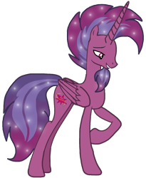 Size: 1055x1286 | Tagged: safe, artist:徐詩珮, oc, oc only, oc:transparent (tempest's father), alicorn, pony, alicornified, older, race swap, simple background, solo, transparent background