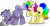 Size: 9300x4800 | Tagged: safe, artist:rainbowtashie, oc, oc:evening emeralds, oc:rainbow tashie, earth pony, pony, unicorn, blushing, bowtie, butt, commissioner:bigonionbean, cutie mark, extra thicc, female, flank, fusion, fusion:igneous rock pie, fusion:night light, hat, male, mare, pickaxe, plot, simple background, stallion, transparent background, writer:bigonionbean