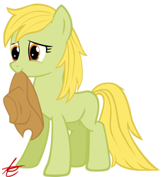Size: 2000x2177 | Tagged: safe, artist:grandilfromponychan, granny smith, earth pony, pony, g4, cowboy hat, hat, high res, mouth hold, simple background, solo, transparent background, vector, young granny smith, younger