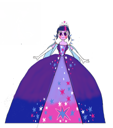 Size: 1480x1669 | Tagged: safe, artist:recommender440, twilight sparkle, equestria girls, g4, clothes, dress, female, gown, simple background, solo, transparent background