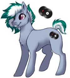 Size: 681x765 | Tagged: safe, artist:amiookamiwolf, oc, oc only, oc:staccato, pony, female, magical lesbian spawn, mare, offspring, parent:octavia melody, parent:vinyl scratch, parents:scratchtavia, simple background, solo, transparent background